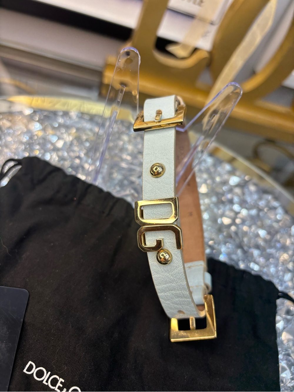 Dolce & Gabbana Celeste Leather dog collar nwot - Picture 12 of 12